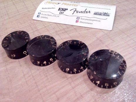 Ручки для потенціометрів гітари електрогітари Gibson Epiphone Les Paul LP Fender Jackson Cort чорні Custom