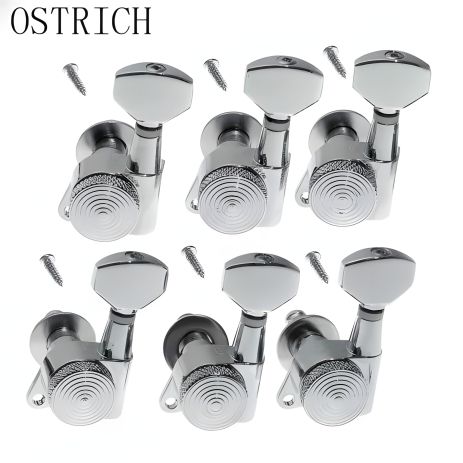 Колки локові для електро- і акустичних гітар 6L Lock хромові