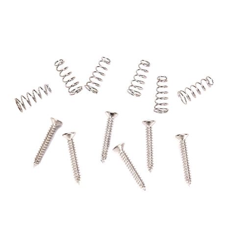 Саморезы для крепежа СИНГЛОВ электогитар Fender Stratocaster ST, Ibanes Shur LTD хром Саморезы для крепежа СИНГЛОВ электогитар Fender Stratocaster ST, Ibanes Shur LTD хром