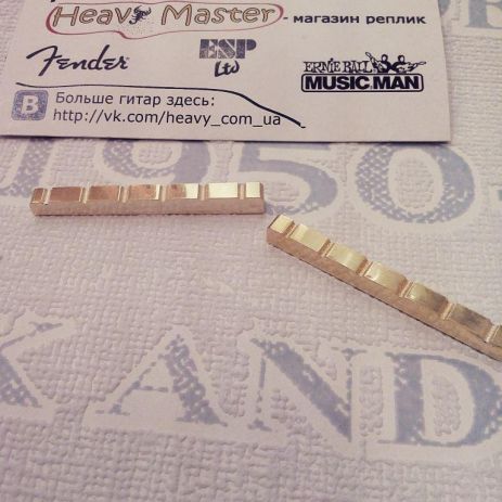 Латунний верхній поріжок для гітари електрогітари типу Fender Telecaster Stratocaster Латунний верхній поріжок для гітари електрогітари типу Fender Telecaster Stratocaster