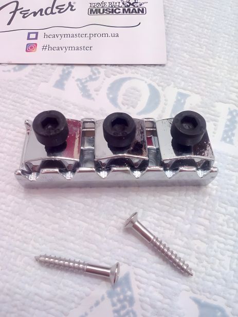 Топлок для електрогітари Top lock, тримач струн верхній поріжок ХРОМ (TEG-f0a477f3) Топлок для електрогітари Top lock, тримач струн верхній поріжок ХРОМ (TEG-f0a477f3)