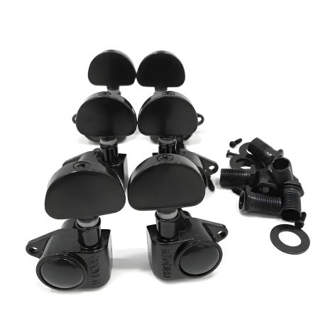 Кілки 3L+3R Grover для електрогітар і акустичних гітар (чорні)