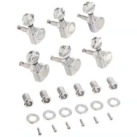 Хромовані колки для електрогітари і акустичної гітари 6R Хромовані колки для електрогітари і акустичної гітари 6R