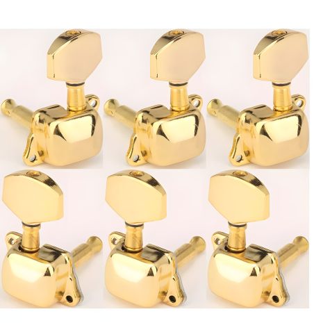 Кілки для електрогітари й акустичної гітари золоті J21 3L+3R gold Кілки для електрогітари й акустичної гітари золоті J21 3L+3R gold
