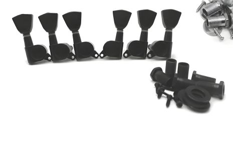 Кілки для електрогітари та акустичної гітари чорний тюльпан Les Paul LP ES SG