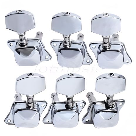 Кілки хромові для електрогітари й акустичної гітари J21 3L+3R CR Кілки хромові для електрогітари й акустичної гітари J21 3L+3R CR