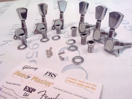 Хромированные колки тюльпан для электрогитары и акустической гитары Les Paul LP ES SG Хромированные колки тюльпан для электрогитары и акустической гитары Les Paul LP ES SG