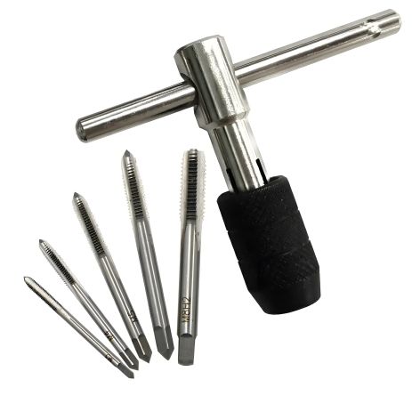 Набор тердосплавных метчников по металлу для нарезания резьбы M3-M8