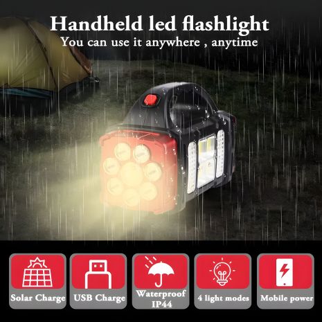 Кемпінговий ліхтар Led-вулиця портативний 2400 mAh Кемпінговий ліхтар Led-вулиця портативний 2400 mAh