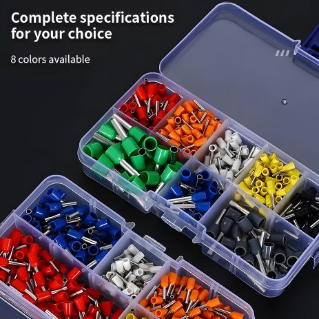 Наконечники-гильзи для дроту з обтисканням (400 шт.)