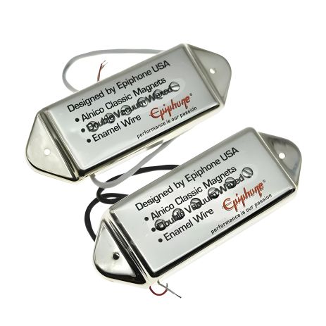 Винтажные хамбакеры Epiphone P90 alnico для электрогитары хром