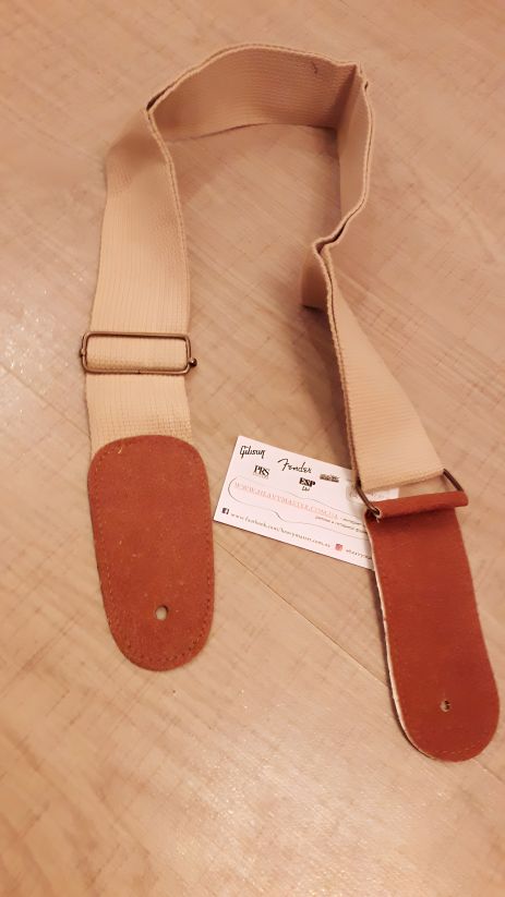 Ремень для классической гитары бежевый