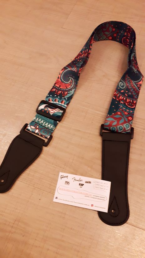 Декоративный ремень для гитары с узором 2