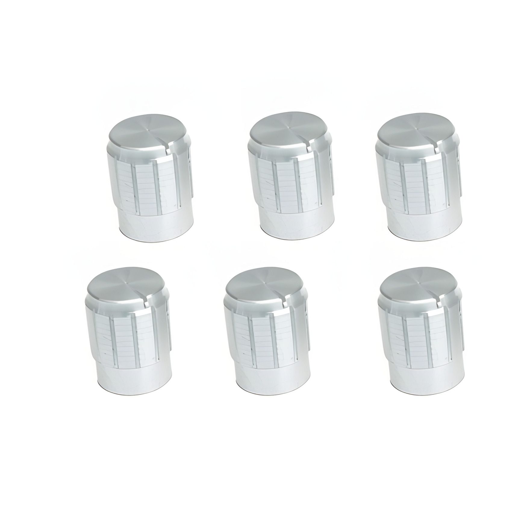 Хромированные ручки для потенциометров гитары, 15 мм Хромированные ручки для потенциометров гитары, 15 мм