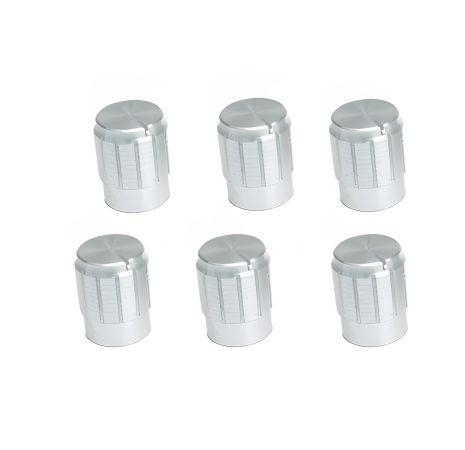 Хромированные ручки для потенциометров гитары, 15 мм Хромированные ручки для потенциометров гитары, 15 мм