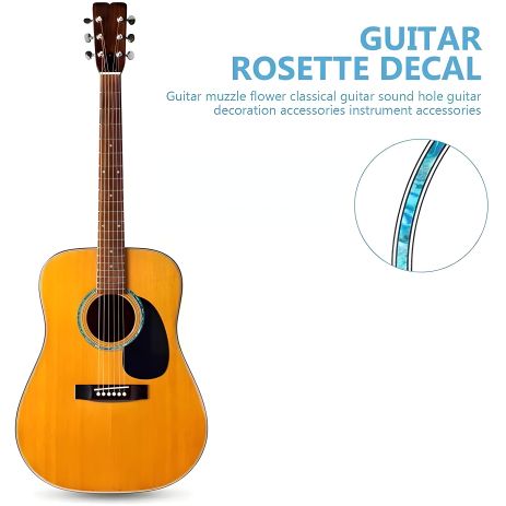 Кругла наклейка для акустичної класичної гітари, 90 мм Кругла наклейка для акустичної класичної гітари, 90 мм