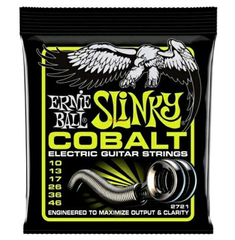 Струни для електрогітари Ernie Ball Slinky COBALT 10-46