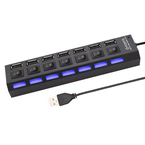 USB 2 на 7 портів зарядний пристрій для смартфона планшета павербанка USB 2 на 7 портів зарядний пристрій для смартфона планшета павербанка