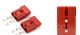 Колірні клеми пари DC/AC 50А, автоальтернатива, червоні