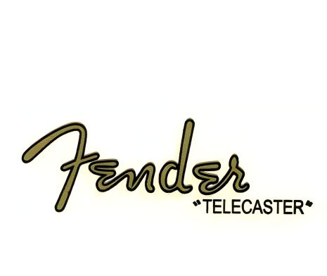 Наклейка на электрогитару Fender Telecaster Gold