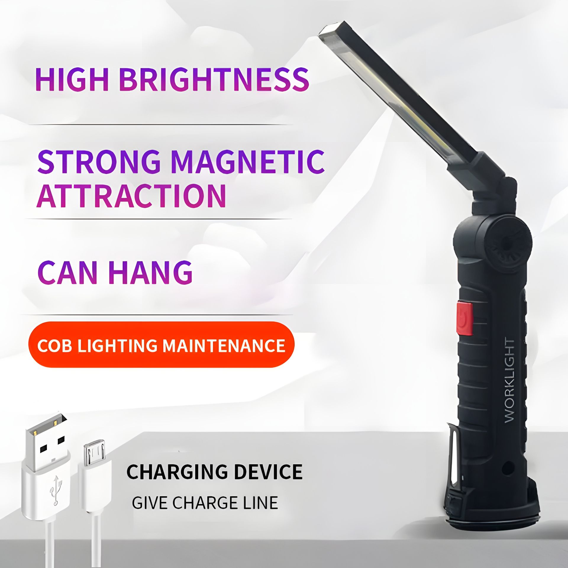 Ліхтар-брелок світлодіодний з магнітом та гаком для водіїв Ліхтар-брелок світлодіодний з магнітом та гаком для водіїв