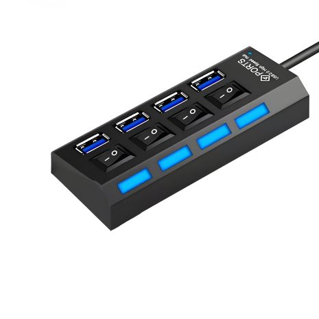 Зарядний пристрій адаптер USB на 4 порти для смартфона планшета павербанка