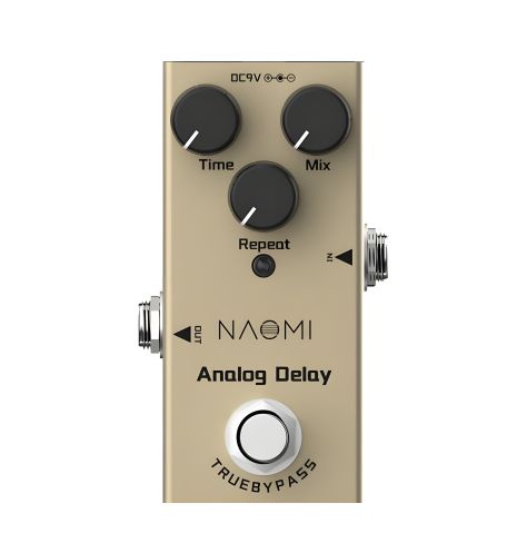 Гітарна педаль ефектів дилей Naomi Analog Delay для електрогітари електрогігітарі гітарі гітари, професійний звук