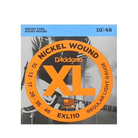 D'Addario Nickel Wound 10-46 струни для електрогітари D'Addario Nickel Wound 10-46 струни для електрогітари