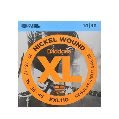 Струны D'Addario струни для электрогитары електрогитари Daddario Nickel Wound 10-46