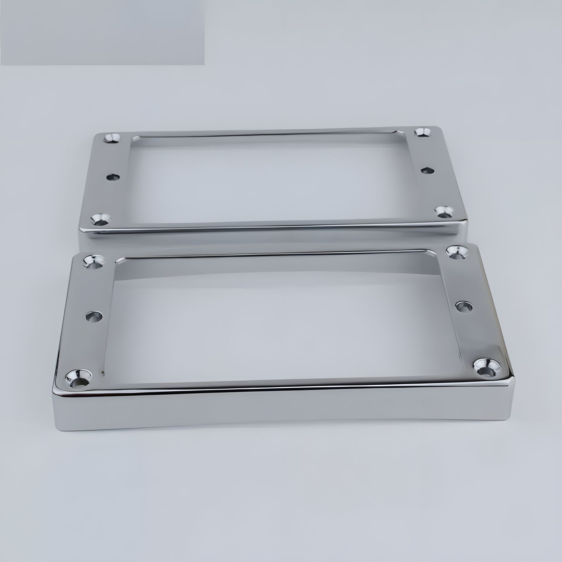 Хромированные рамки для хамбакеров на электрогитару Gibson Epiphone Les Paul LP Хромированные рамки для хамбакеров на электрогитару Gibson Epiphone Les Paul LP