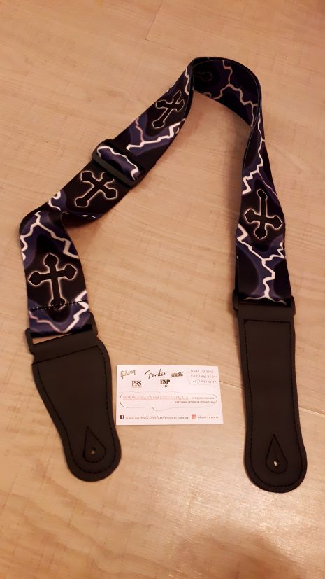 Гітарний ремінь блискавка для акустичних та електрогітар Гітарний ремінь блискавка для акустичних та електрогітар