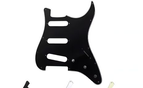Пікгард чорний SSS для електогітари Fender Stratocaster ST на Американський страт Пікгард чорний SSS для електогітари Fender Stratocaster ST на Американський страт