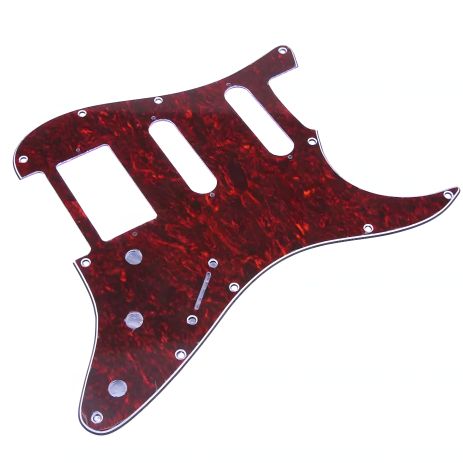 Пікгард для електогітари електрогітарі SSH Fender Stratocaster ST China бордовий на АМІКУ Пікгард для електогітари електрогітарі SSH Fender Stratocaster ST China бордовий на АМІКУ
