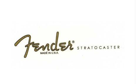 Деколь-наклейка для електрогітари Fender Stratocaster гітари гітарі електрогітарі грифа Фендер голд