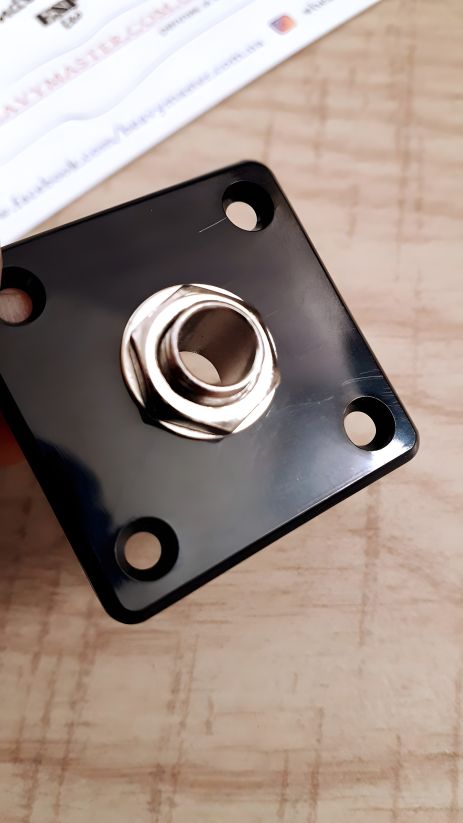 Разъемная планка Paxphil для гитары Gibson Les Paul и других, ЧЕРНЫЙ квадрат