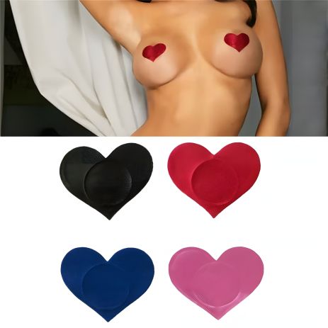 Сердечка еротичні присоски на груди наклейка на грудях стикині