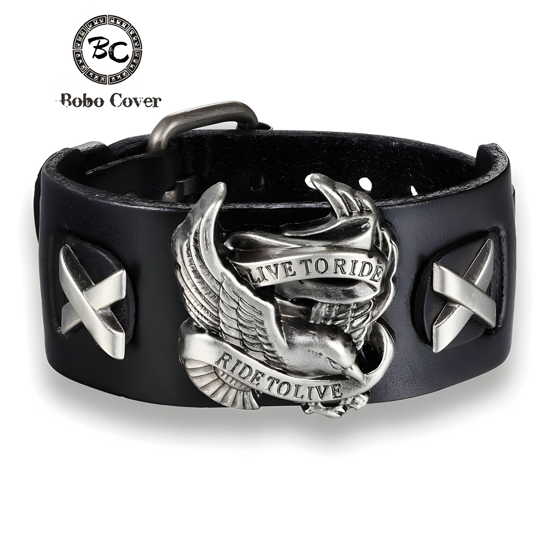 Черный кожаный браслет Harley-Davidson для меломанов и байкеров Черный кожаный браслет Harley-Davidson для меломанов и байкеров