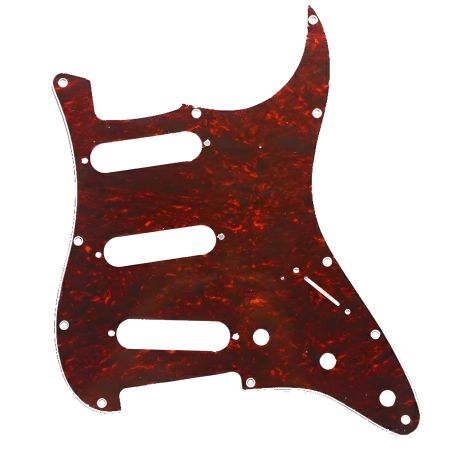 Пикгард бордовый SSS для Fender Stratocaster ST, америк. версии