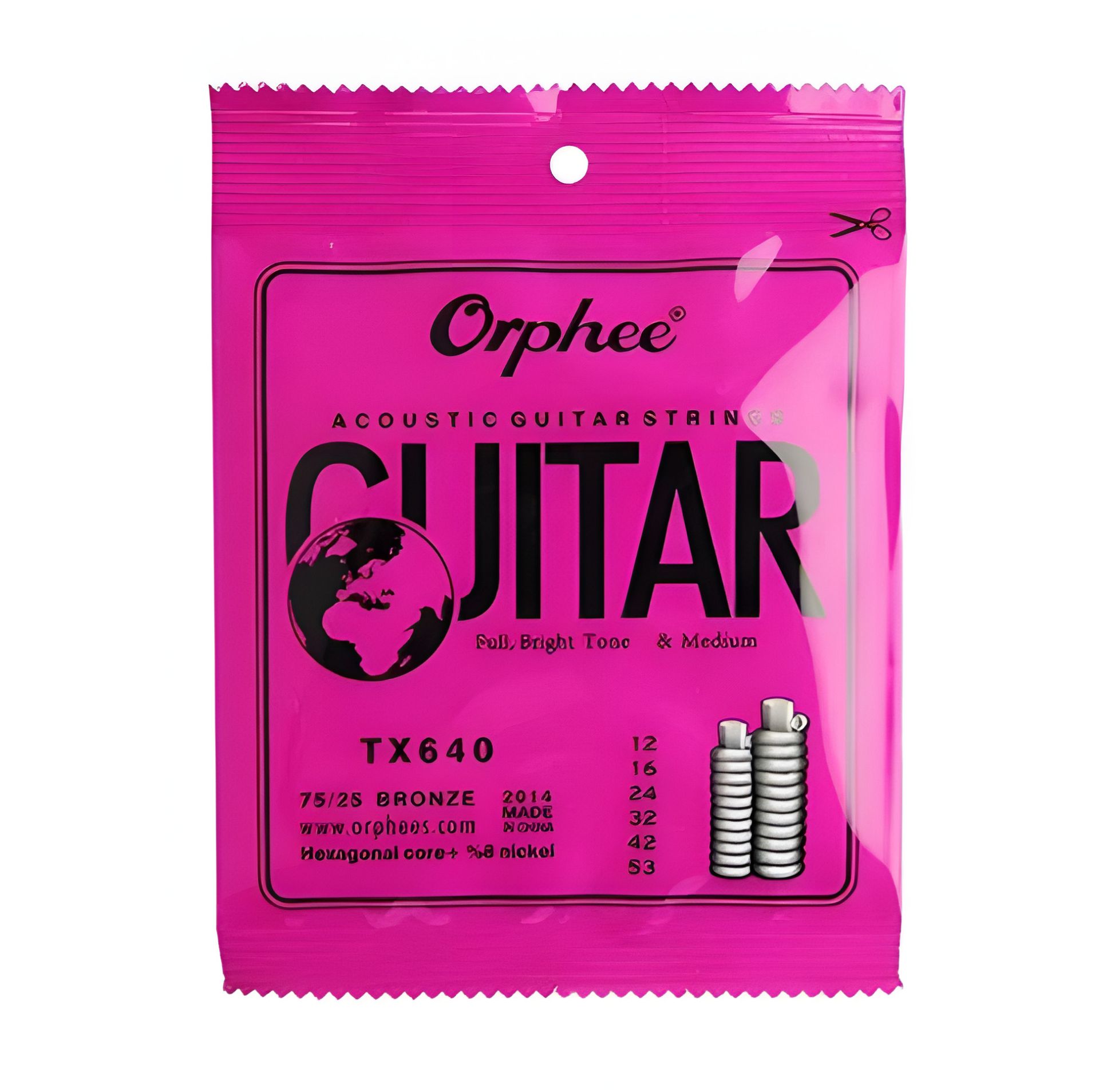 Бронзові струни для акустичної гітари Orphee 12-53 Бронзові струни для акустичної гітари Orphee 12-53