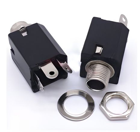 Моно гніздо 6.3 мм для електрогітари з розмиканими контактами