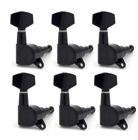 Чорні кілки для електрогітари й акустичної гітари 6R Fender