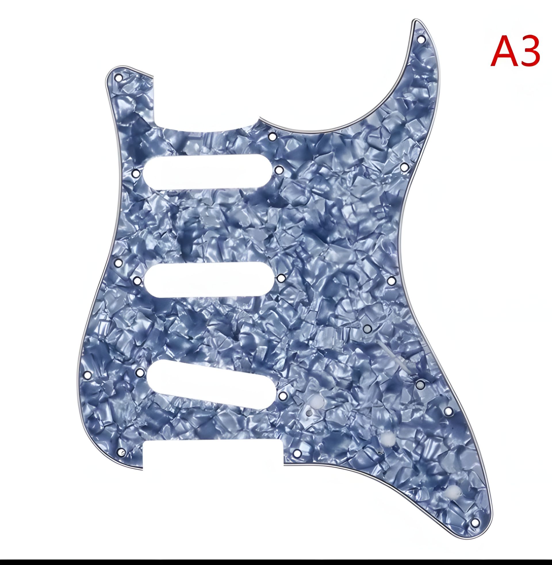 Пикгард для электрогитары Fender Stratocaster ST China SSS, серый перламутр Пикгард для электрогитары Fender Stratocaster ST China SSS, серый перламутр