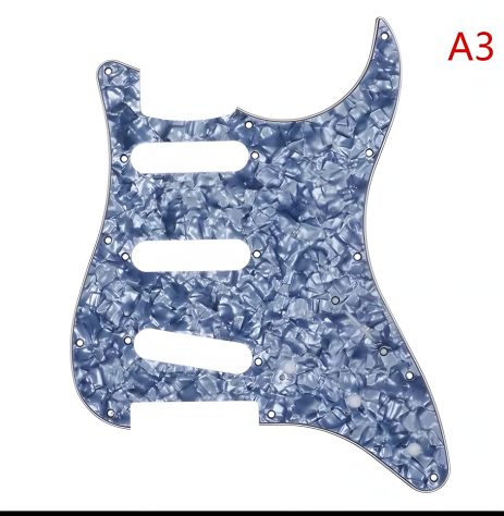 Пикгард для электрогитары Fender Stratocaster ST China SSS, серый перламутр Пикгард для электрогитары Fender Stratocaster ST China SSS, серый перламутр