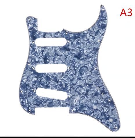 Пикгард для электрогитары Fender Stratocaster ST China SSS, серый перламутр Пикгард для электрогитары Fender Stratocaster ST China SSS, серый перламутр