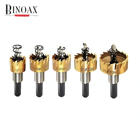 Набір твердосплавних свердел та коронок для металу з пружинами, Binoax