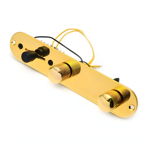 Пікгард для електрогітари Fender Telecaster, панель керування перемикачем Gold