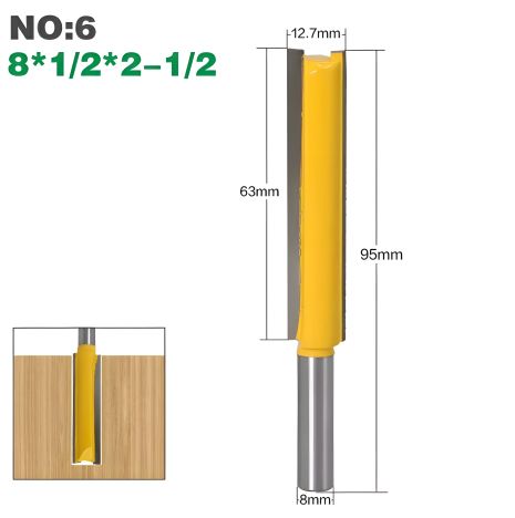 Фреза пазова пряма для деревообробного фрезерного верстата, d 12,7 мм