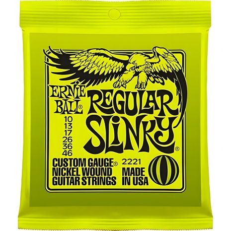 Гітарні струни для електрогітари Ernie Ball Regular Slinky 10-46