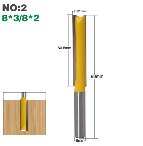 Пазовая фреза для фрезерного станка, диаметр 9,52 мм