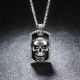 Кулон чоловічий череп у оправі, біжутерія хром ланцюжок із кулоном Кулон чоловічий череп у оправі, біжутерія хром ланцюжок із кулоном